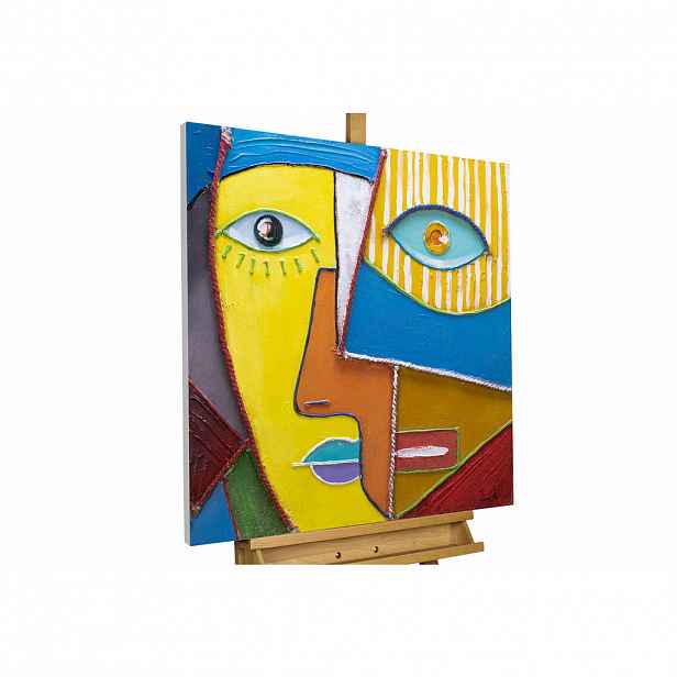 KUNSTLOFT RUČNĚ MALOVANÝ AKRYLOVÝ OBRAZ, 80/80 CM