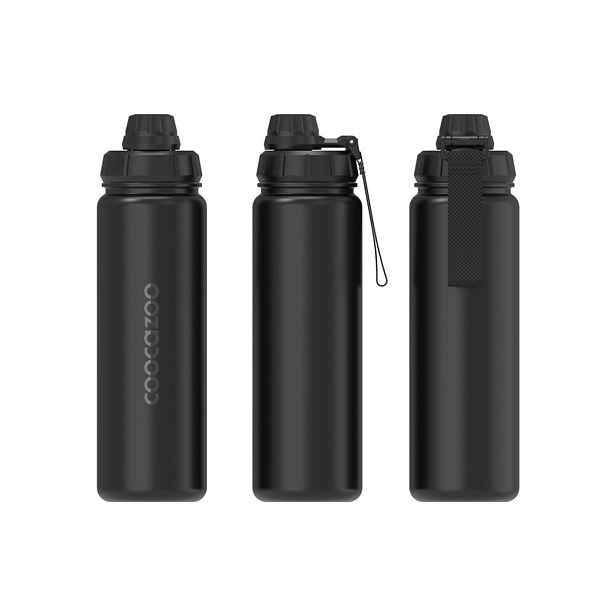 Izolovaná láhev na pití z nerezové oceli coocazoo 0,7 l, Black