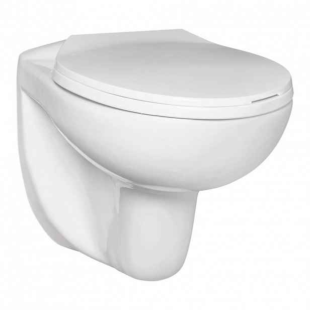 KERRA - Miska WC závěsná Doris bezokrajová (se sedátkem) 5907548113559