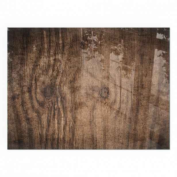 TULUP PODLOŽKA POD KRB 80x60 cm - Přírodní kresba dřeva