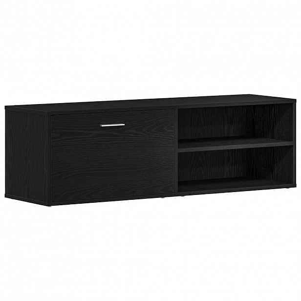 vidaXL TV stolek černý dub 120 x 34 x 37 cm, dřevo