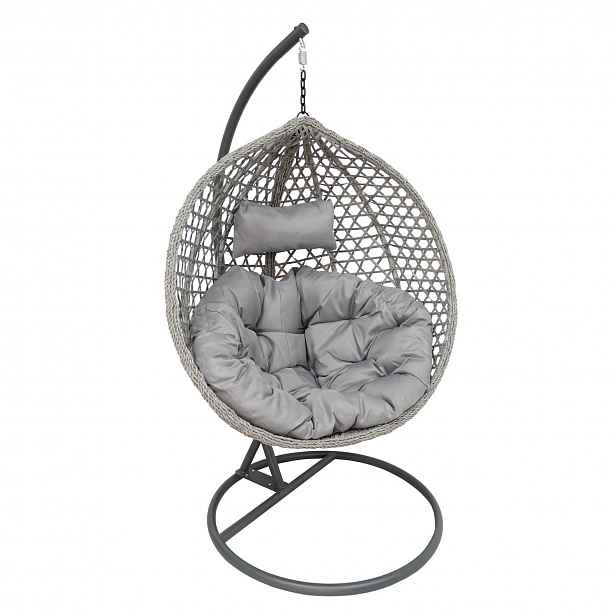 Závěsné křeslo MARTINA - šedá