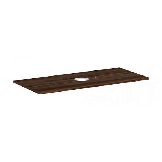 Deska pod umyvadlo Hansgrohe Xelu Q 118x1,6x55 cm tmavý ořech 54115630