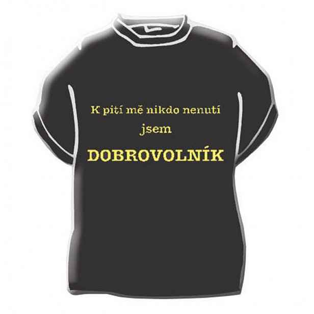 Originální tričko s vtipným nápisem - K pití mě nikdo nenutí ... XL