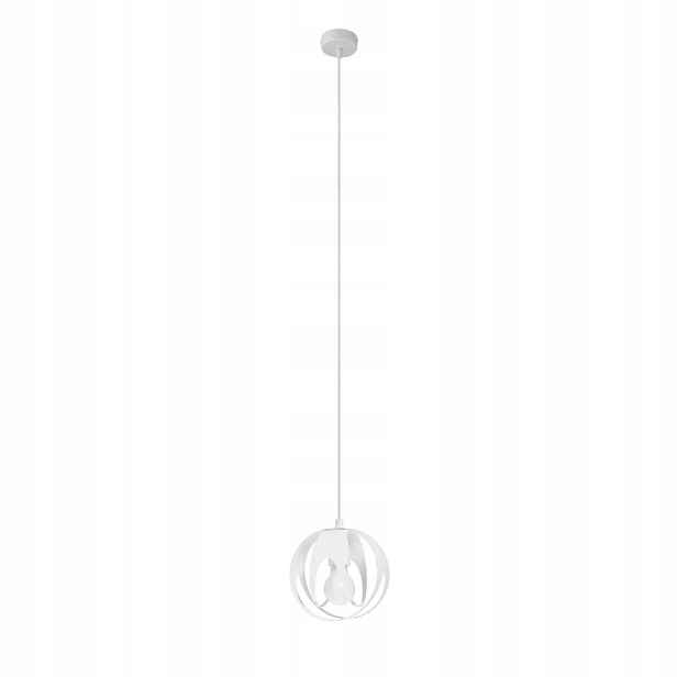 Sollux Závěsná lampa bílá Tulos E27 15W, kov, IP20