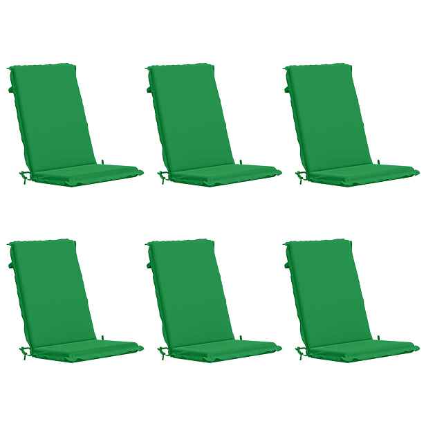 vidaXL 6-dílné polštáře na vysoký záhlavník Bhair GEMERT 6 pcs Zelená