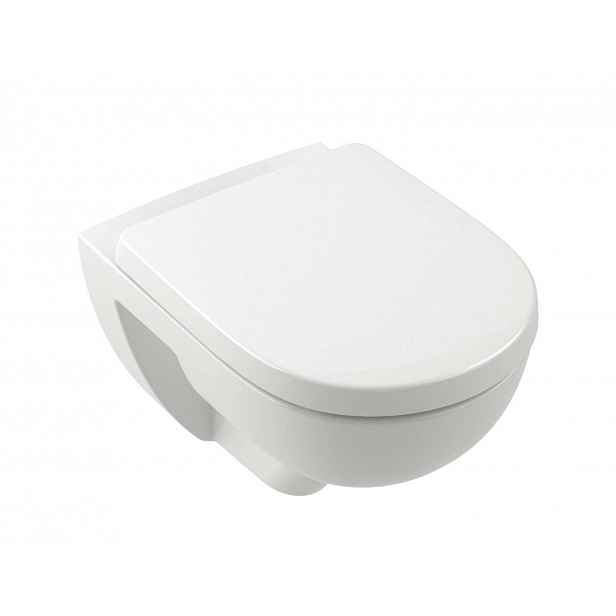 Villeroy & Boch O.novo - Závěsné WC se sedátkem SoftClosing, TwistFlush, DirectFlush, alpská bílá 5660CL01