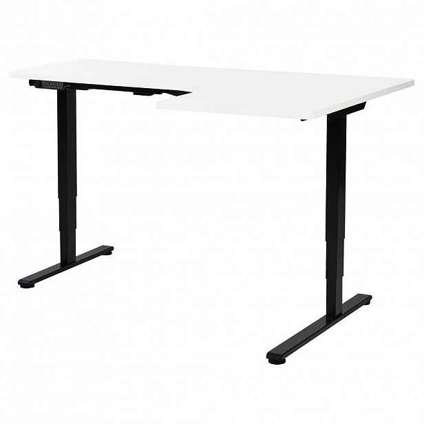 Beliani PSACÍ STŮL 160x60 cm elektrický Černý/Bílý Destines