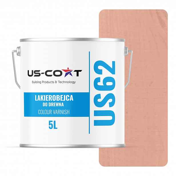 Lakovač Na Dřevo Oken Plotů 3V1 Extra Lazura Uv Lososový Polomat 5 L