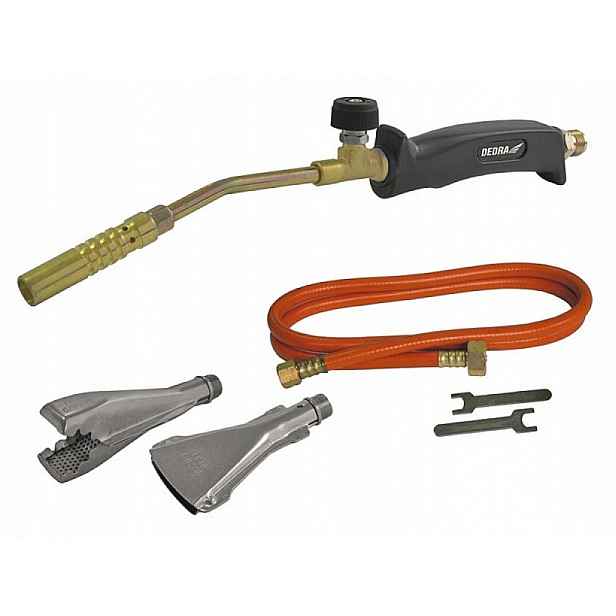 Sada pro pájení plynový hořák Dedra 31B011 trysky 17 mm 22 mm 40 mm hadice 2 m
