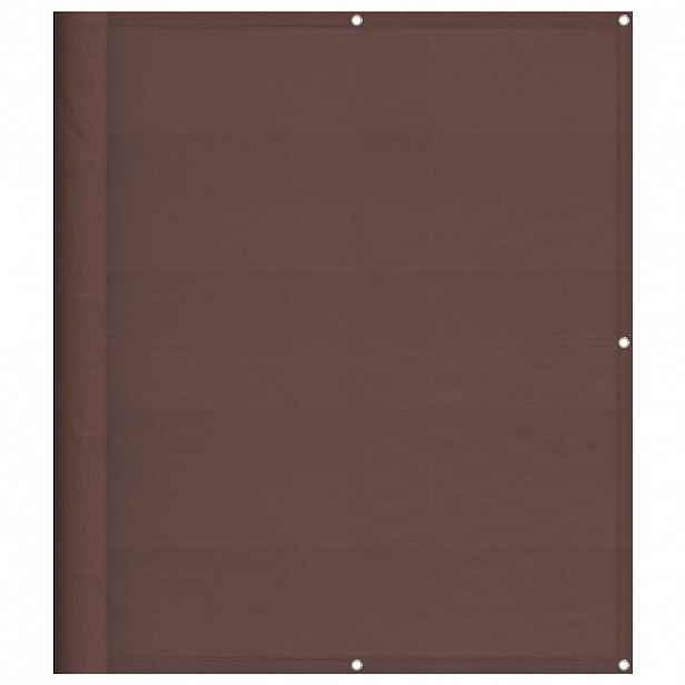 vidaXL Balkonová zástěna hnědá 120 x 800 cm 100% polyester oxford
