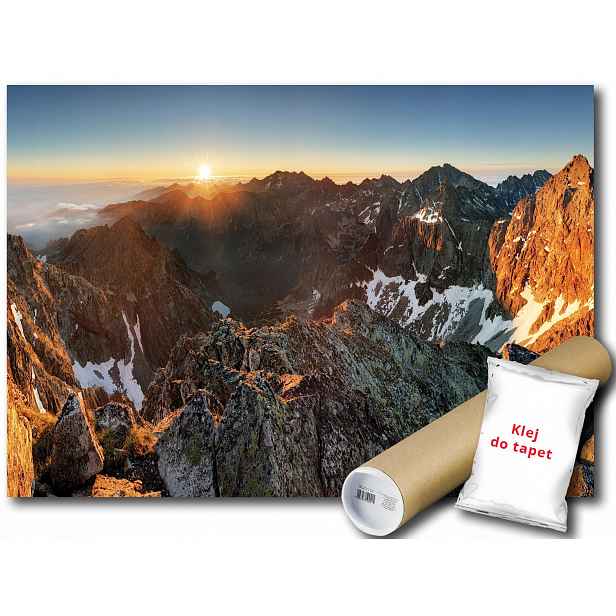 Vinylová Fototapeta Hory Tatry Slunce 152x104