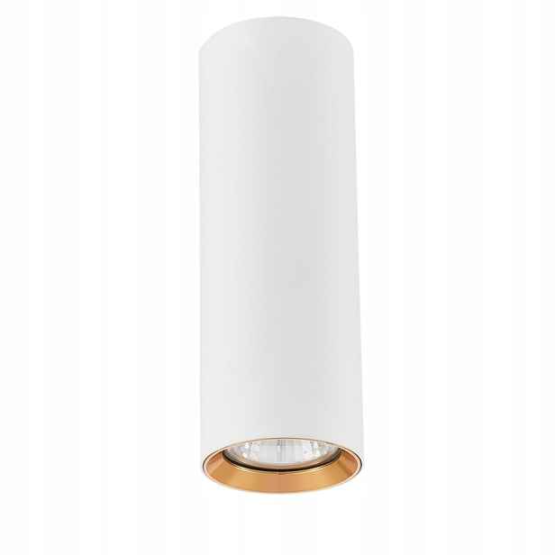 Stropní spotové svítidlo bílá zlatá tuba 17 cm Light Prestige