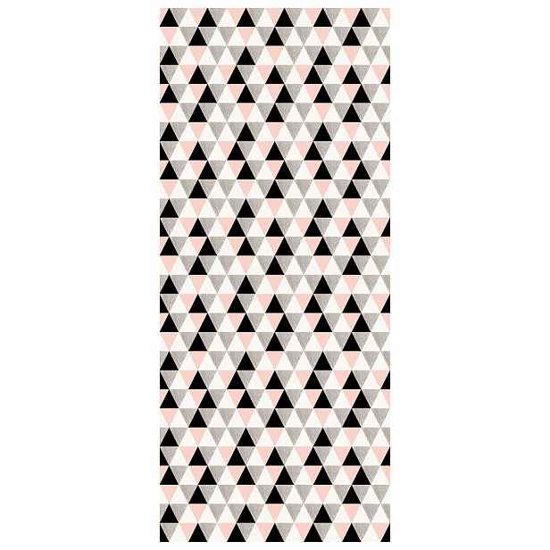Fototapeta Trojúhelníky růžovo-černé geometrie 91x211 moderní design lepidlo