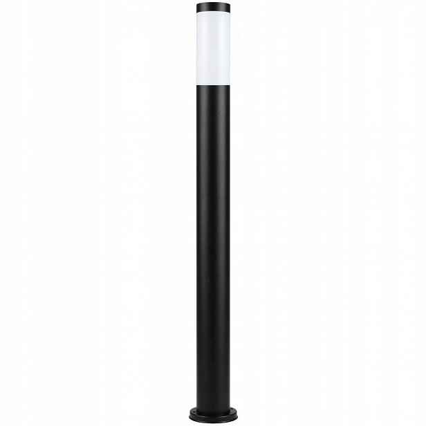 Zahradní stojací lampa Venkovní Sloupek Kulatý E27 110 cm IP44 Černá