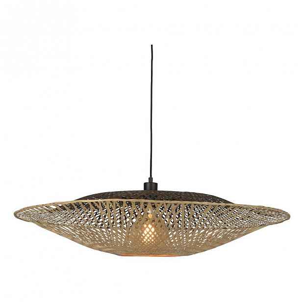 Závěsné bambusové svítidlo Good&Mojo Kalimantan, ⌀ 87 cm