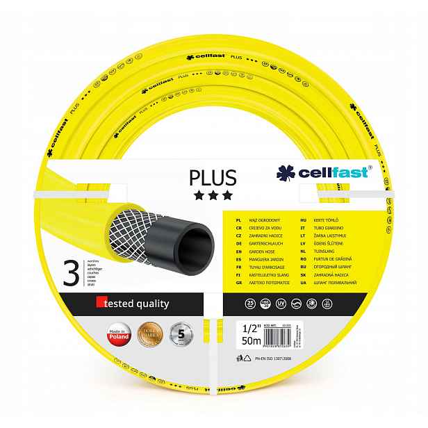 Hadice Cellfast Plus 1/2" 50 m 3 vrstvy