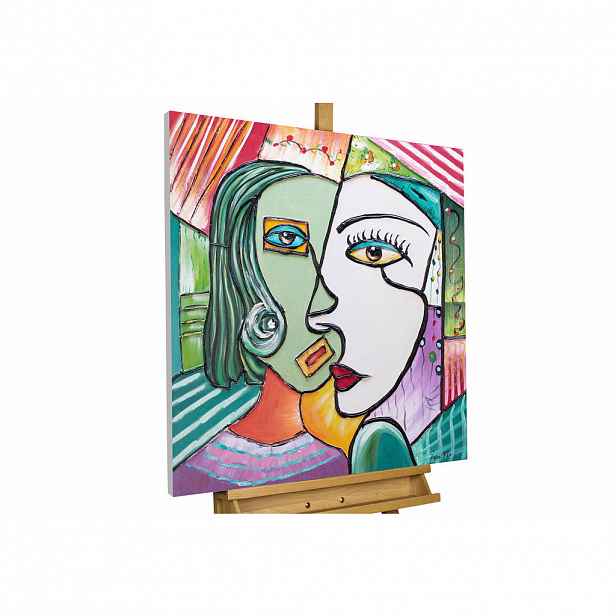 KUNSTLOFT RUČNĚ MALOVANÝ AKRYLOVÝ OBRAZ, 80/80 CM
