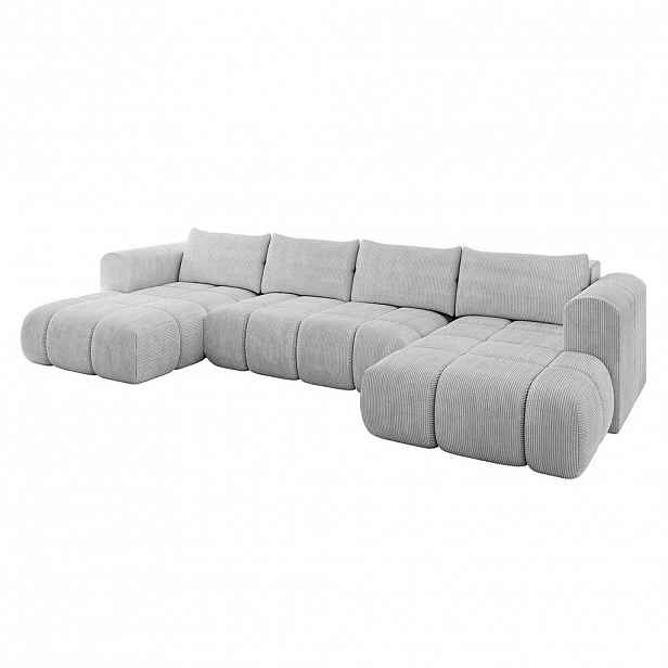 ALTDECOR SEDACÍ SOUPRAVA CLOUD-U 405x185x90 šedá manšestr