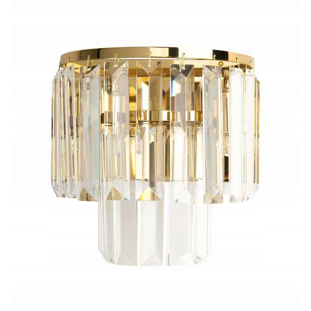 Nástěnné svítidlo Maxlight Monaco zlaté krystaly 2xG9 40W IP20