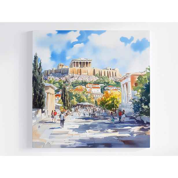 Obraz Na Plátně Canvas Řecko Athény Akropolis Památka Chrám Pohled 50x50