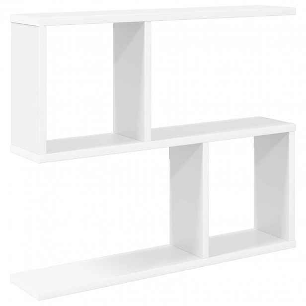 vidaXL Nástěnná polička Bílá 60 x 12 x 50,5 cm Kompozitní dřevo