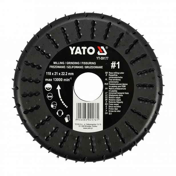 Yato Frézovací Kotouč Plný 118 mm YT-59177