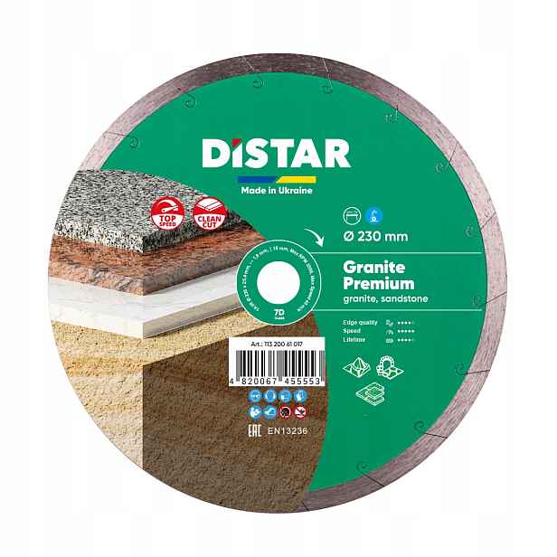 Diamantový Kotouč Distar 230x1,9x10x25,4 Granit Pr