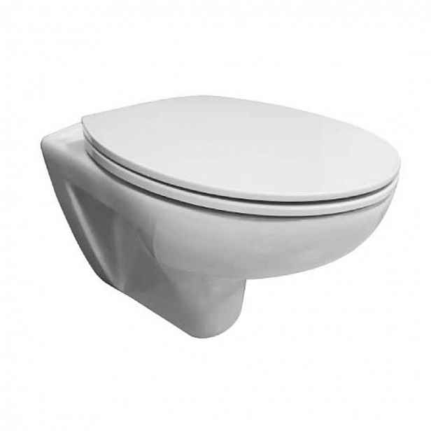 Mereo - Závěsné WC se sedátkem softclose, bílá VSD72