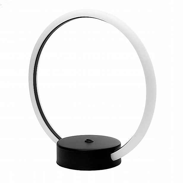 Noční lampa Led 9W černá, kruhová, neutrální barva