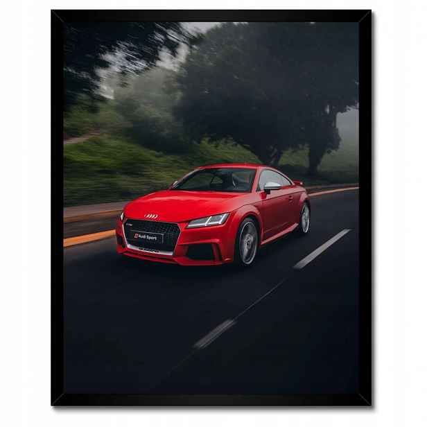 Plakáty v rámu 40x50 Červené Audi Auto