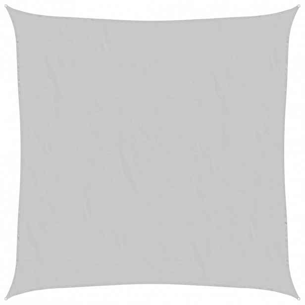 vidaXL Stínicí plachta světle šedá 4 x 4 m 100% polyester oxford
