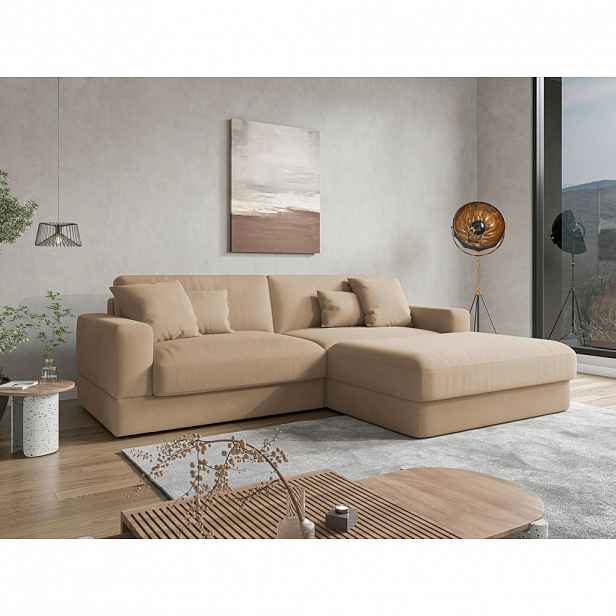Sit & More ROHOVÁ SEDAČKA, textil, pískové barvy