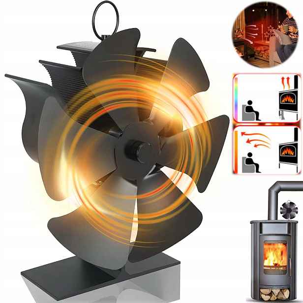 Krbový Ventilátor, Termoelektrický Ventilátor Napájený Teplem Do Krbu