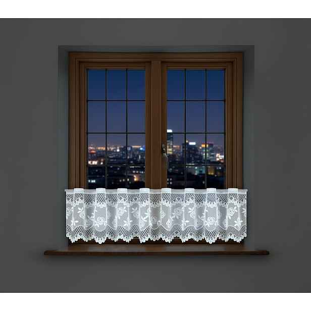 Dekorační vitrážová žakárová záclona HAREM 30 bílá 300x30 cm (cena za spodní díl) MyBestHome