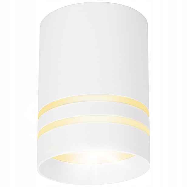 Halogenové nástěnné svítidlo Tuba Led GU10 80x100 mm stropní Bílá spot 3ks