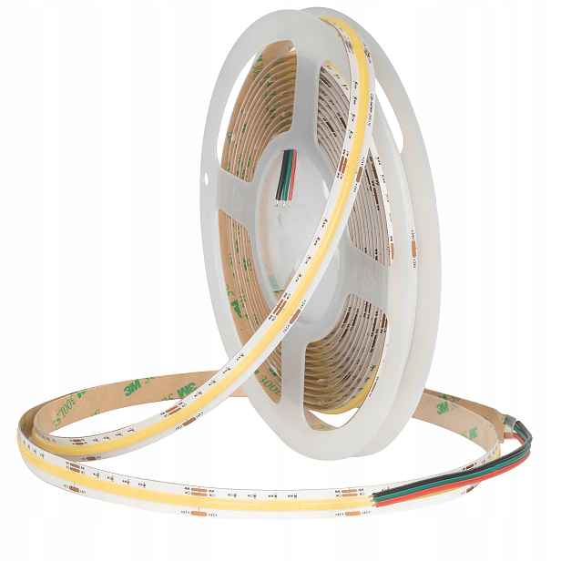 Led pásek Cob Pro 608 Cct 24V, regulace bílé barvy ve 3 barvách, 5 m, světelná linka