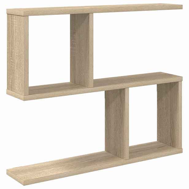 vidaXL Nástěnná polička Dub sonoma 60 x 12 x 50,5 cm Kompozitní dřevo
