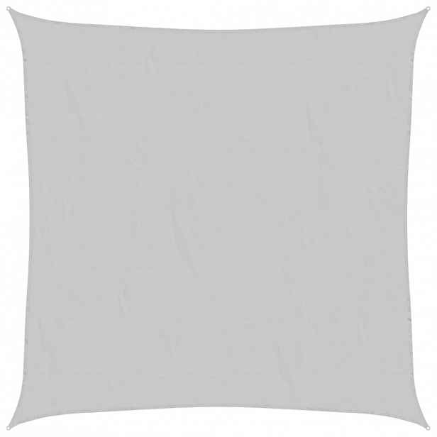 vidaXL Stínicí plachta světle šedá 5 x 5 m 100% polyester oxford
