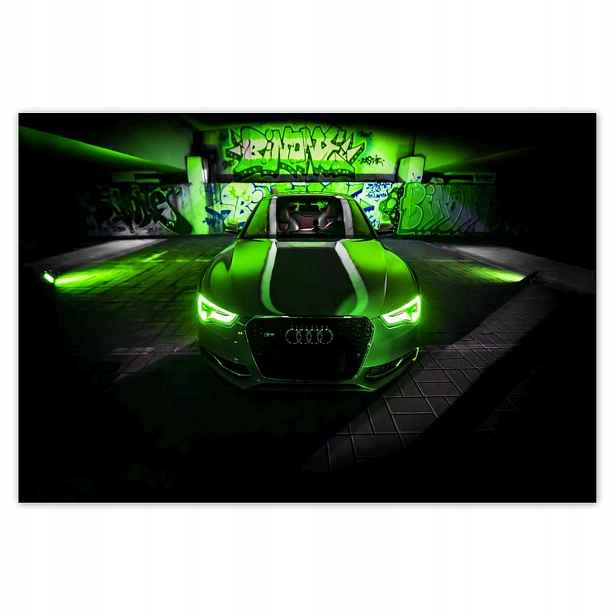 Plakáty 185x125 Limetkové Audi Auta