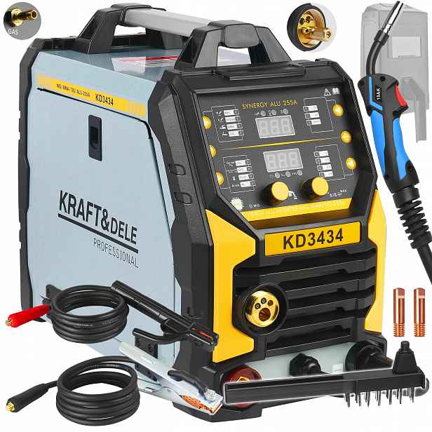 Invertorová Svářečka Mig Flux Mma Tig Lift Synergie 255A 230V Kraft&dele
