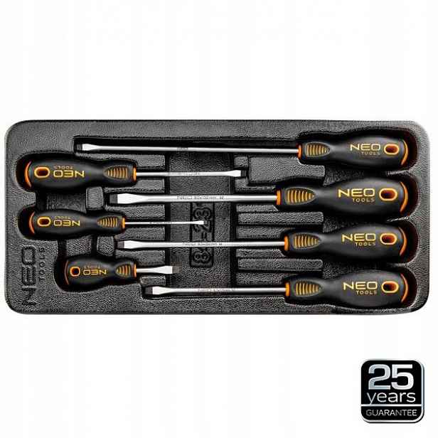 Neo Tools Ploché Šroubováky, Sada 7 Ks