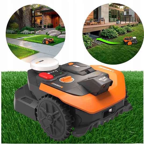 Robotická Sekačka Landroid Vision Cloud Ai Rtk V-slam 180 CM 4AH WR308E Worx
