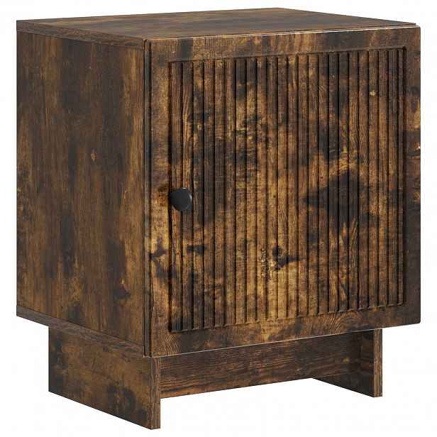 vidaXL Noční skříňka Kouřový dub 43 x 34,5 x 50 cm Kompozitní dřevo
