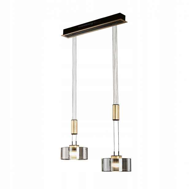 Závěsná lampa Lavin černá matná 18W 1900lm 2700K stmívatelná Fischer&Honsel