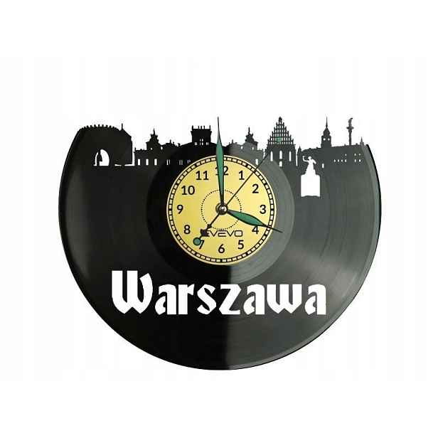 Varšava Dárek Originální dekorace do domu Hodiny z vinylové desky