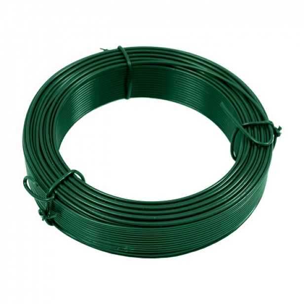 GTEX Vázací drát - poplastovaný PVC 1,40 mm / 1,80 mm - zelený 50m