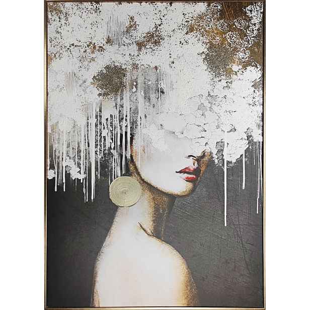 Obraz s ručně malovanými prvky s rámem/na plátně 70x100 cm Mary – Styler