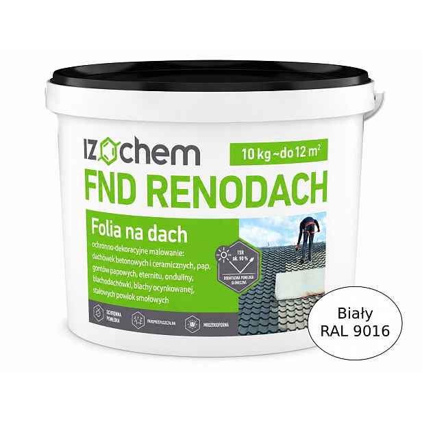 Renodach Bílá Fólie na plech Asfaltový Pás Betonu Trvanlivé dřevo Elastická 10 kg
