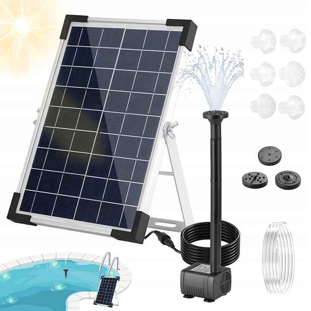 Solární Provzdušňovač Jezírka, Vzduchová Pumpa Na Sluneční Energii Do Očka